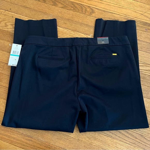 Tommy Hilfiger Woman’s Masters Navy Ankle Ala Cheville Pants Size 16 - Picture 5 of 8